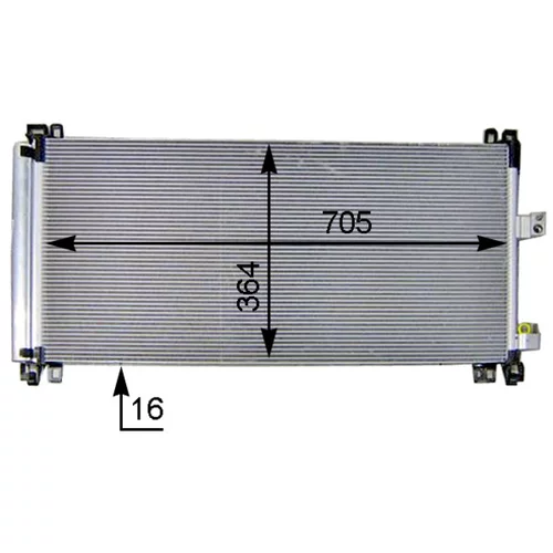 Kondenzátor klimatizácie AC 597 000P /MAHLE/ - obr. 2