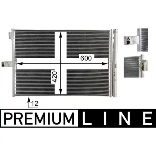 Kondenzátor klimatizácie MAHLE AC 68 000P