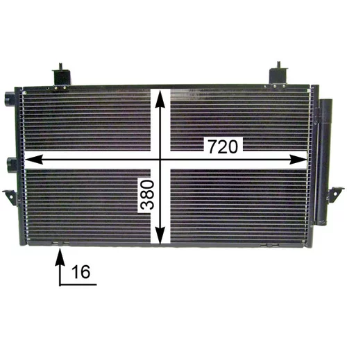 Kondenzátor klimatizácie AC 796 000S /MAHLE/ - obr. 4