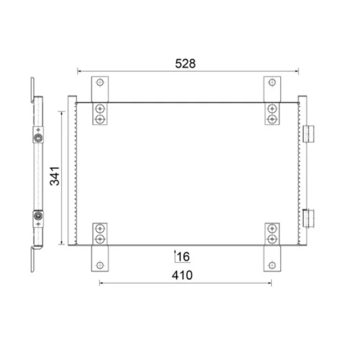 Kondenzátor klimatizácie AC 816 000S /MAHLE/ - obr. 1