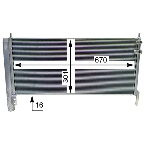 Kondenzátor klimatizácie AC 818 000S /MAHLE/ - obr. 3