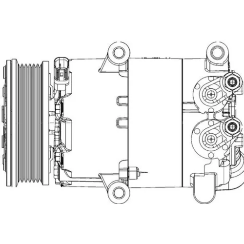 Kompresor klimatizácie ACP 1366 000P /MAHLE/ - obr. 1