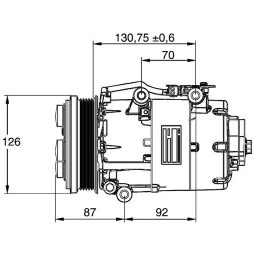 Kompresor klimatizácie ACP 861 000P /MAHLE/ - obr. 6