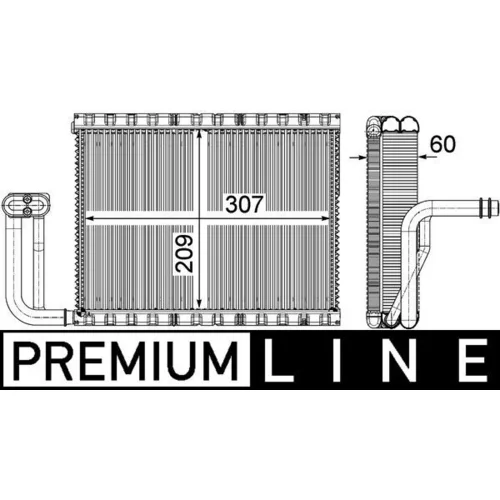 Výparník klimatizácie AE 104 000P /MAHLE/ - obr. 2