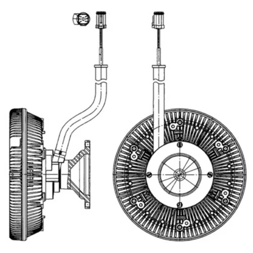Spojka ventilátora chladenia MAHLE CFC 218 000P
