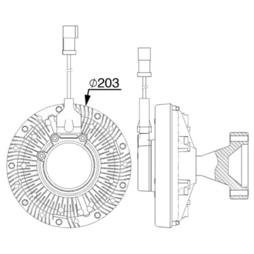 Spojka ventilátora chladenia CFC 255 000P /MAHLE/ - obr. 1
