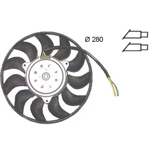 Ventilátor chladenia motora MAHLE CFF 372 000S