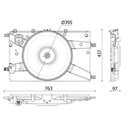 Ventilátor chladenia motora CFF 546 000P /MAHLE/ - obr. 1