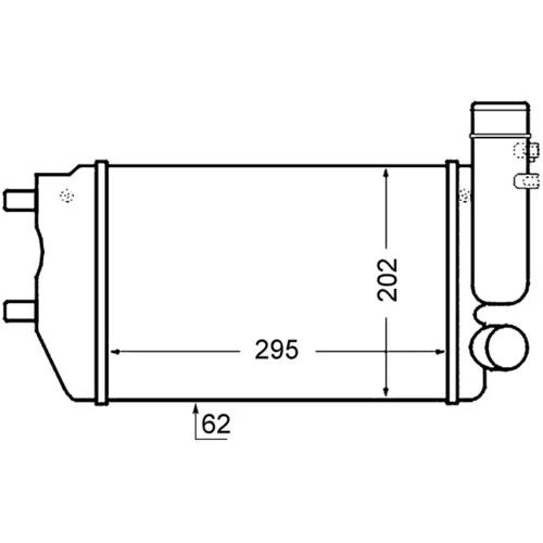 Chladič plniaceho vzduchu CI 129 000S /MAHLE/ - obr. 1