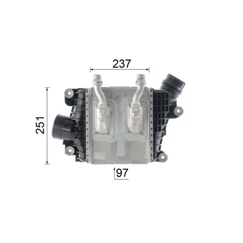Chladič plniaceho vzduchu CI 332 000P /MAHLE/ - obr. 9