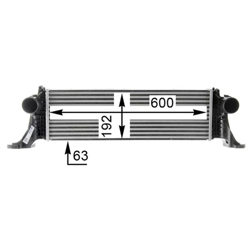 Chladič plniaceho vzduchu CI 370 000P /MAHLE/ - obr. 8
