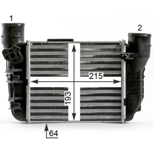 Chladič plniaceho vzduchu CI 431 000P /MAHLE/ - obr. 7