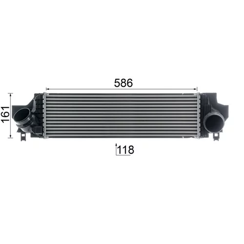 Chladič plniaceho vzduchu CI 610 000P /MAHLE/ - obr. 10