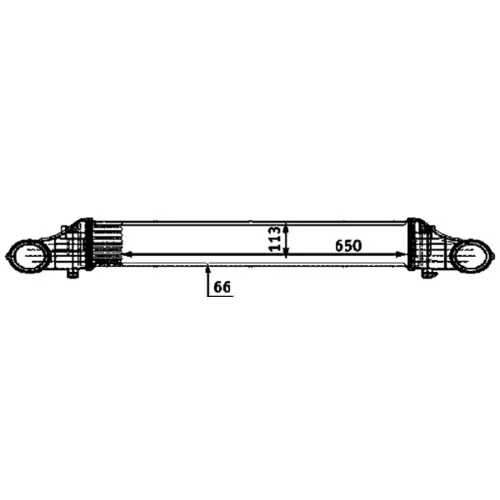 Chladič plniaceho vzduchu CI 69 000P /MAHLE/ - obr. 1