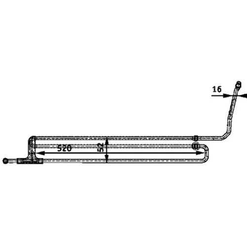 Chladič oleja riadenia CLC 44 000P /MAHLE/ - obr. 1