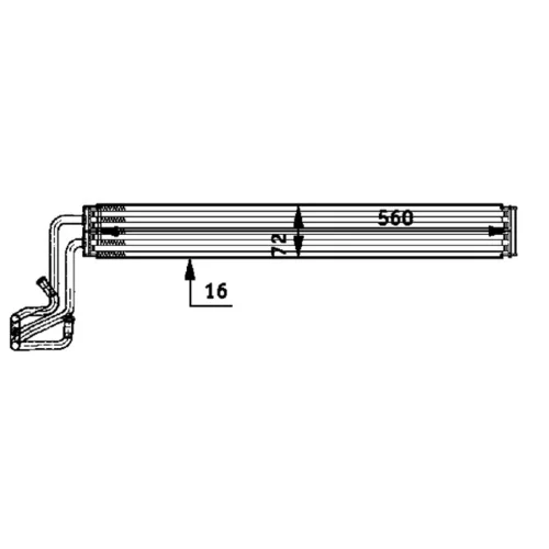 Chladič oleja riadenia CLC 50 000P /MAHLE/ - obr. 2