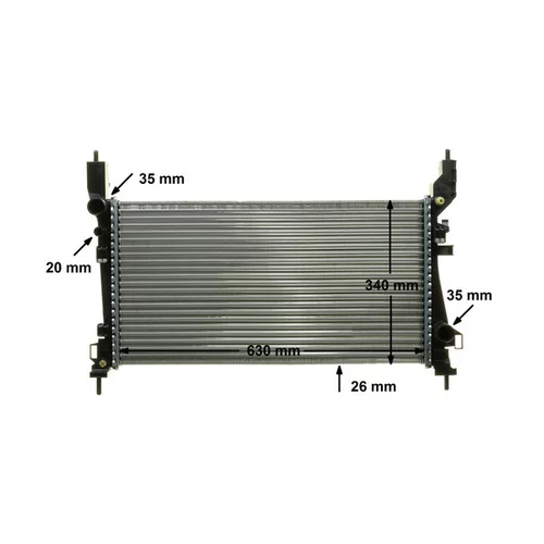 Chladič motora CR 1122 000P /MAHLE/ - obr. 9