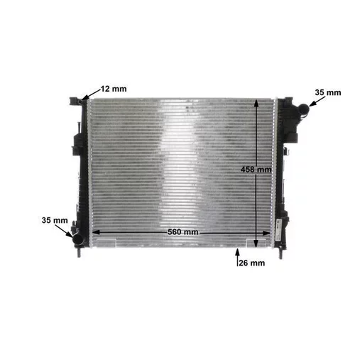 Chladič motora CR 1237 000S /MAHLE/ - obr. 17