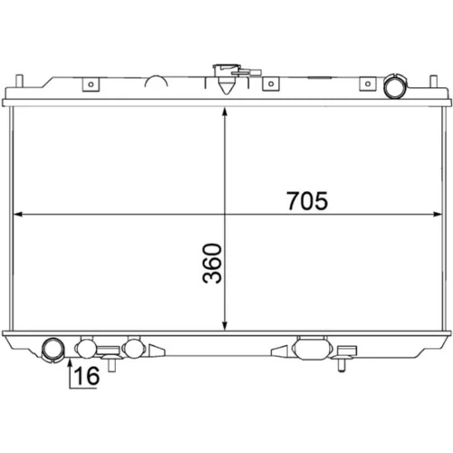 Chladič motora MAHLE CR 1489 000S