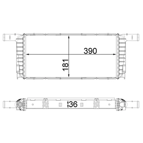 Chladič motora CR 1941 000P /MAHLE/ - obr. 1