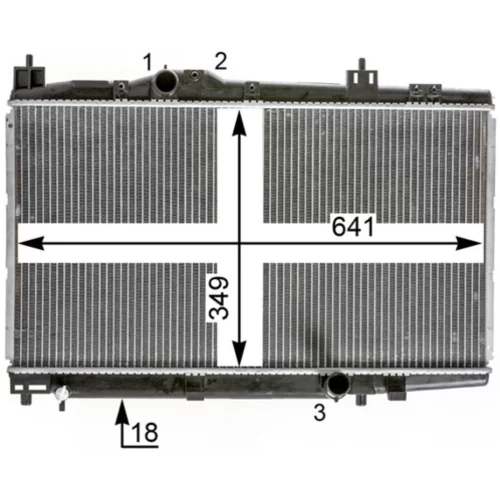 Chladič motora CR 2017 000P /MAHLE/ - obr. 7