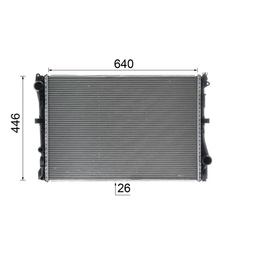 Chladič motora CR 2101 000P /MAHLE/ - obr. 11