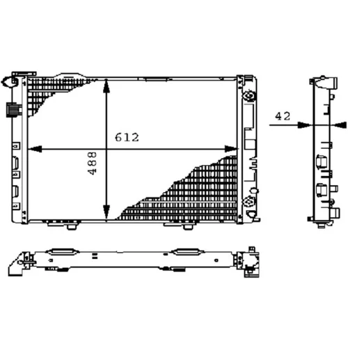 Chladič motora CR 241 000P /MAHLE/ - obr. 1