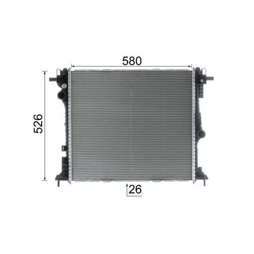 Chladič motora CR 2599 000P /MAHLE/ - obr. 11