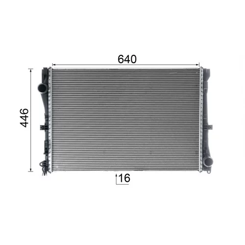 Chladič motora CR 2603 000P /MAHLE/ - obr. 16