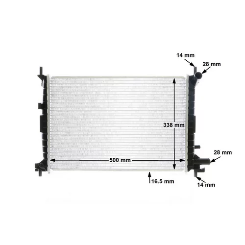Chladič motora CR 375 000S /MAHLE/ - obr. 11