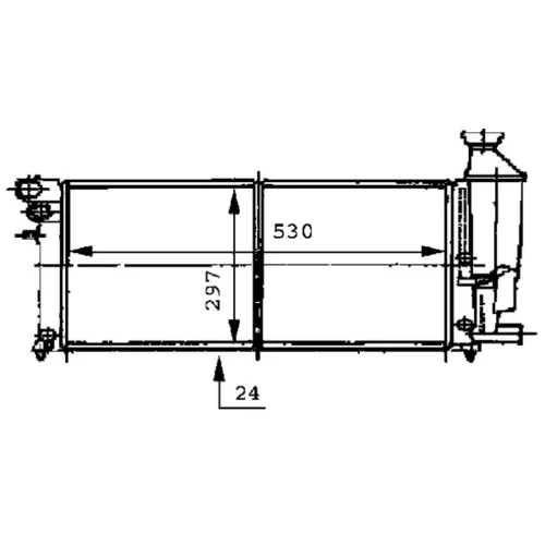Chladič motora CR 468 000S /MAHLE/ - obr. 1