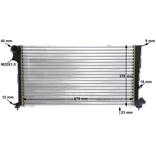 Chladič motora CR 475 000S /MAHLE/ - obr. 12