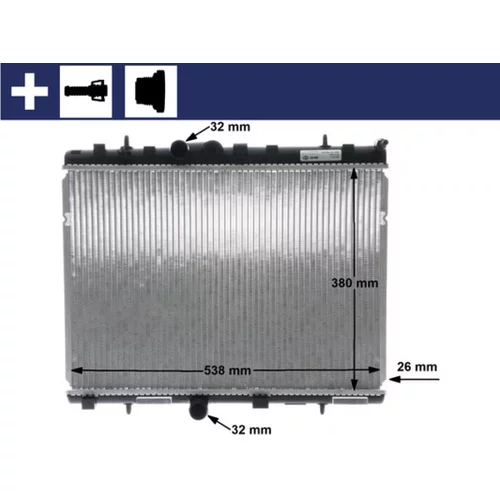 Chladič motora CR 5 000S /MAHLE/ - obr. 1