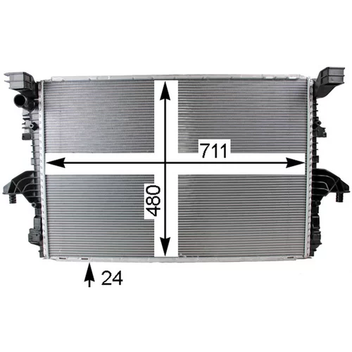 Chladič motora CR 805 000P /MAHLE/ - obr. 3