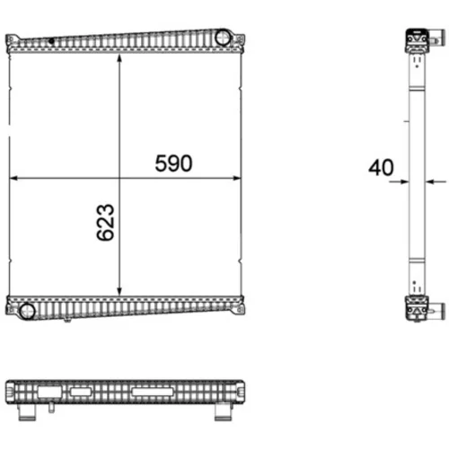 Chladič motora CR 818 000P /MAHLE/ - obr. 1