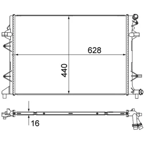 Chladič motora MAHLE CR 855 000S