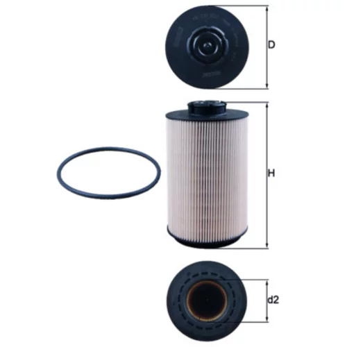 Palivový filter KX 230D /MAHLE/ - obr. 2