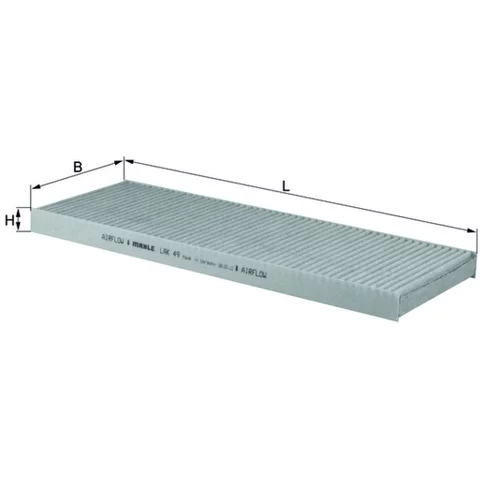 Filter vnútorného priestoru LAK 49 /MAHLE/ - obr. 1
