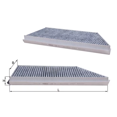 Filter vnútorného priestoru LAK 57 /MAHLE/ - obr. 1