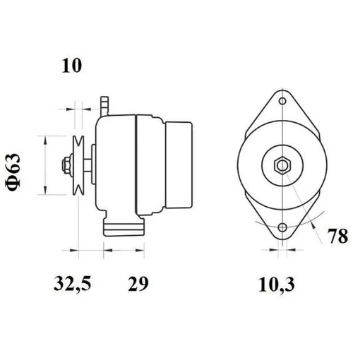 Alternátor MG 1141 /MAHLE/ - obr. 1