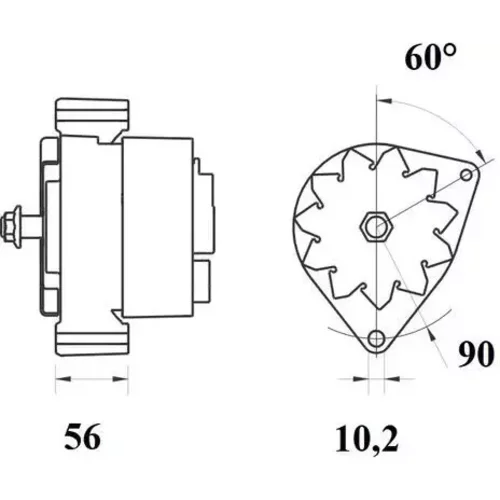 Alternátor MAHLE MG 1245