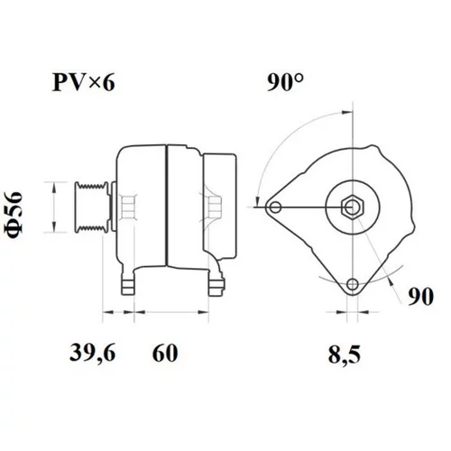 Alternátor MG 331 /MAHLE/ - obr. 1