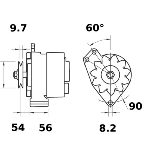 Alternátor MG 457 /MAHLE/ - obr. 2