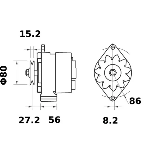 Alternátor MG 479 /MAHLE/ - obr. 1