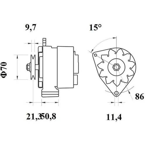 Alternátor MG 499 /MAHLE/ - obr. 4