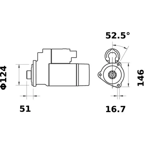 Štartér MS 144 /MAHLE/ - obr. 4