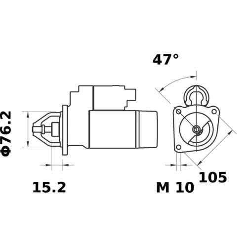 Štartér MS 179 /MAHLE/ - obr. 1