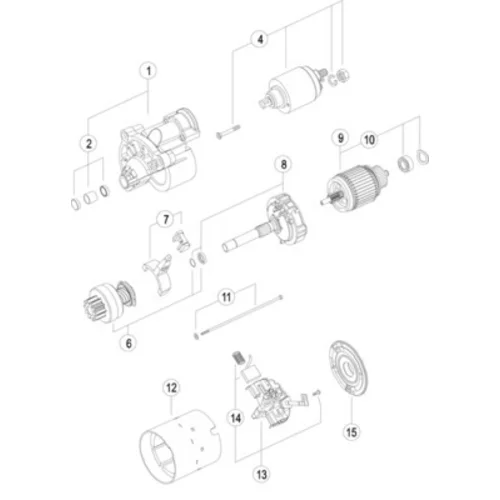 Štartér MS 410 /MAHLE/ - obr. 2