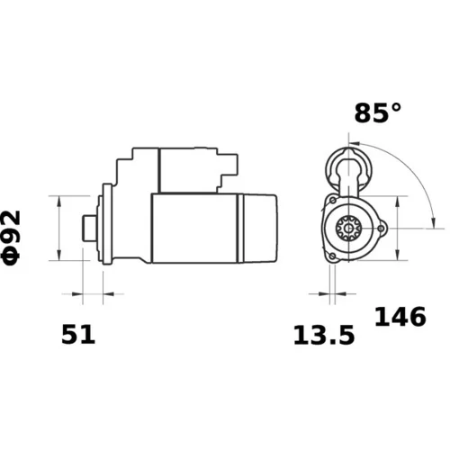 Štartér MS 426 /MAHLE/ - obr. 4