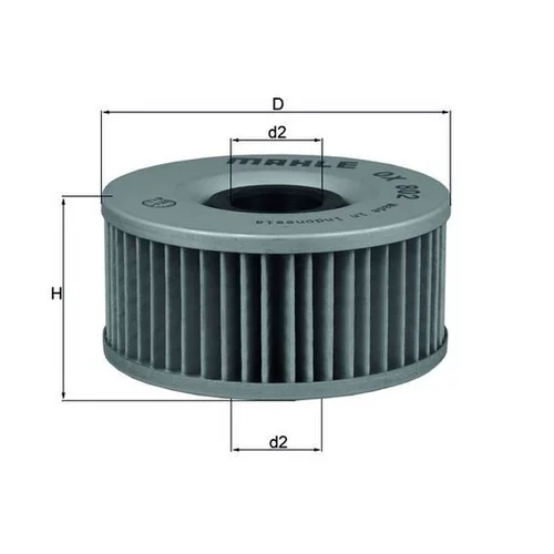 Olejový filter OX 802 /MAHLE/ - obr. 2
